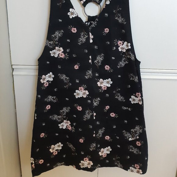 H&M Floral Overall Dress Size 4 - Picture 1 of 5